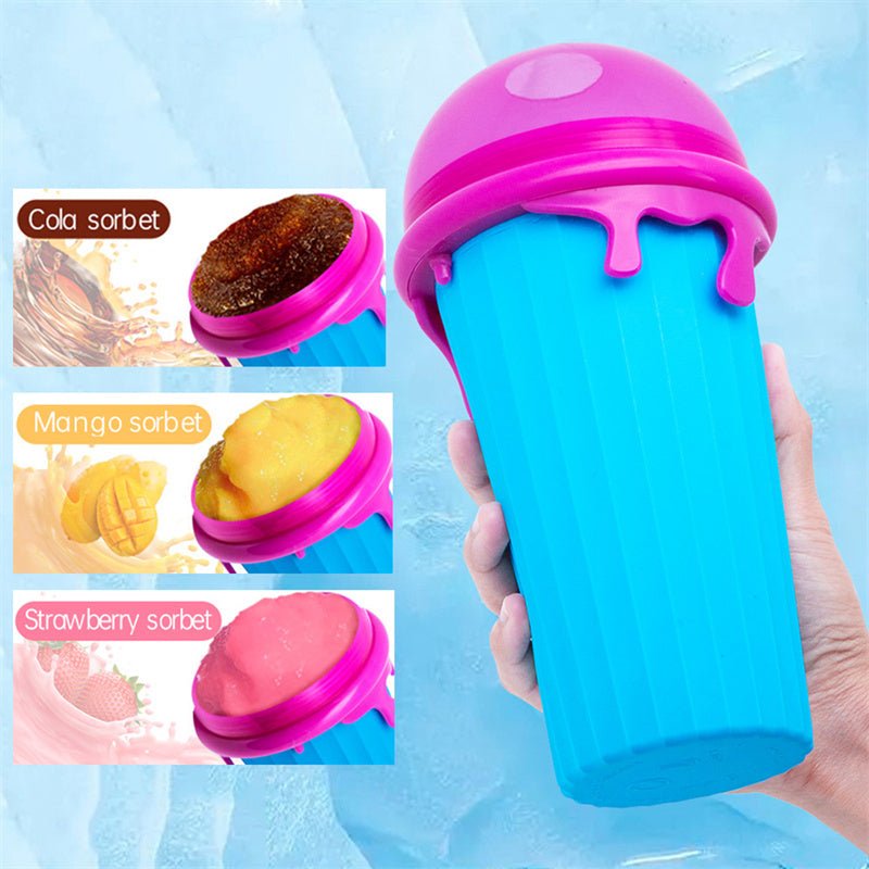 500ml Large Capacity Slushy Cup Summer Squeeze Homemade Juice Water Bottle Quick - Frozen Smoothie Sand Cup Pinch Fast Cooling Magic Ice Cream Slushy Maker Beker Kitchen Gadgets - Krosscanada