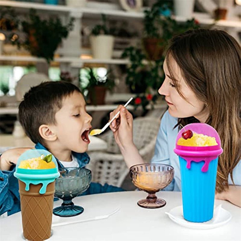 500ml Large Capacity Slushy Cup Summer Squeeze Homemade Juice Water Bottle Quick - Frozen Smoothie Sand Cup Pinch Fast Cooling Magic Ice Cream Slushy Maker Beker Kitchen Gadgets - Krosscanada