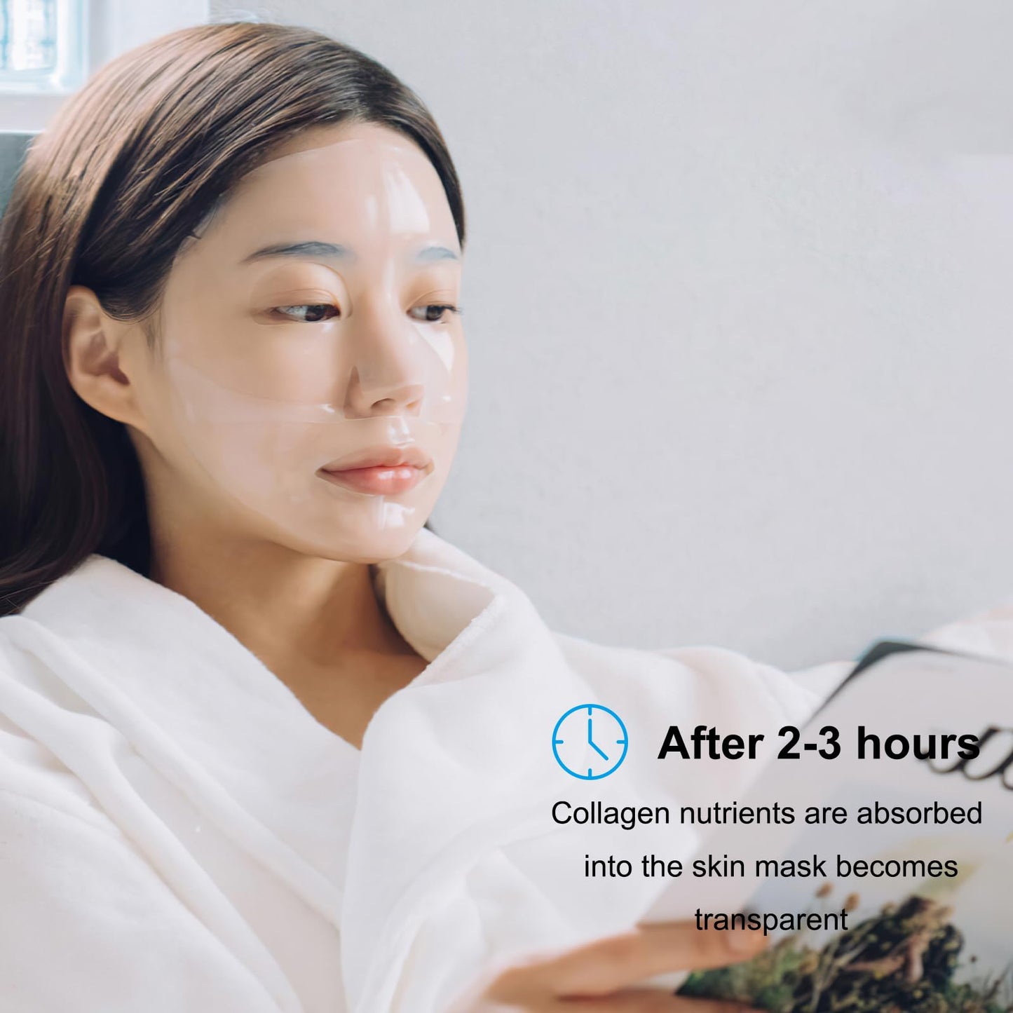 Collagen Face Mask - Hydrating Overnight Collagen Face Mask Deep Collagen Anti Wrinkle Lifting Mask - Pure Collagen Films for Improve Elasticity Firming And Moisturizing (4 pcs/1 Box) - Krosscanada