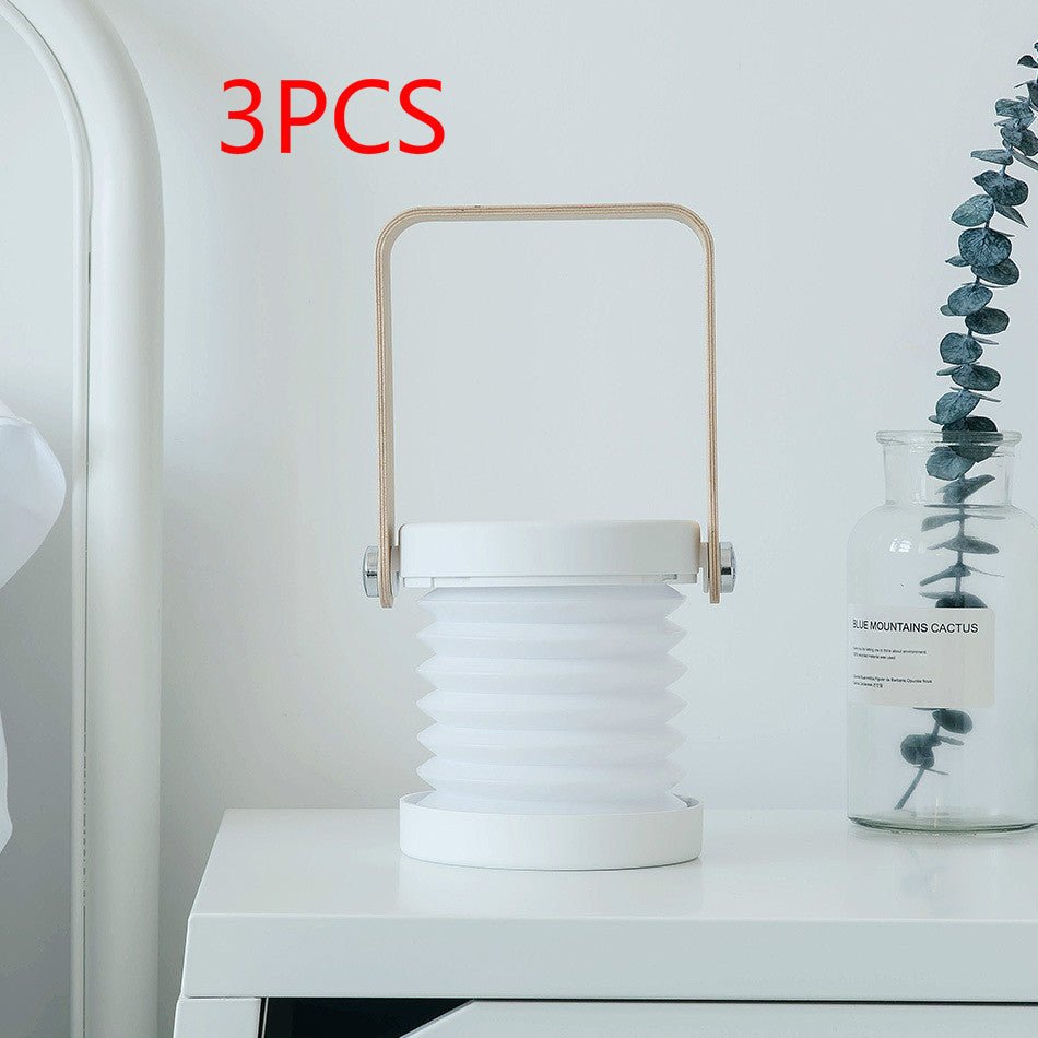 Foldable Touch Dimmable Reading LED Night Light Portable Lantern Lamp USB Rechargeable For Home Decor - Krosscanada