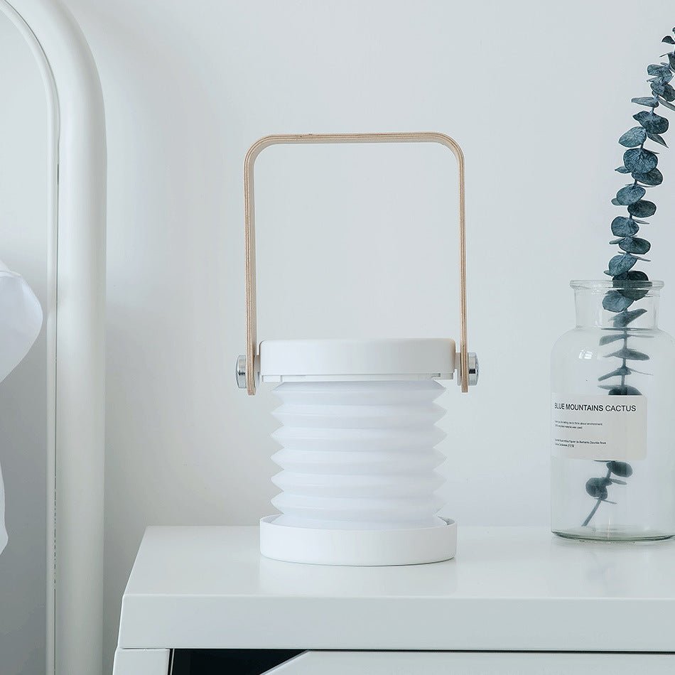 Foldable Touch Dimmable Reading LED Night Light Portable Lantern Lamp USB Rechargeable For Home Decor - Krosscanada