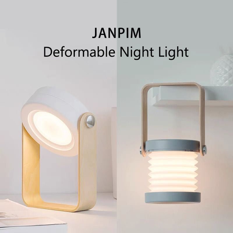 Foldable Touch Dimmable Reading LED Night Light Portable Lantern Lamp USB Rechargeable For Home Decor - Krosscanada