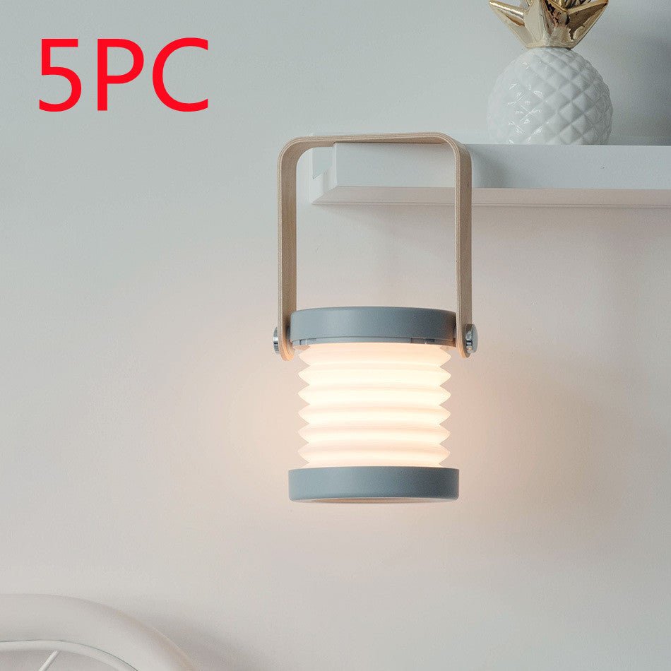 Foldable Touch Dimmable Reading LED Night Light Portable Lantern Lamp USB Rechargeable For Home Decor - Krosscanada