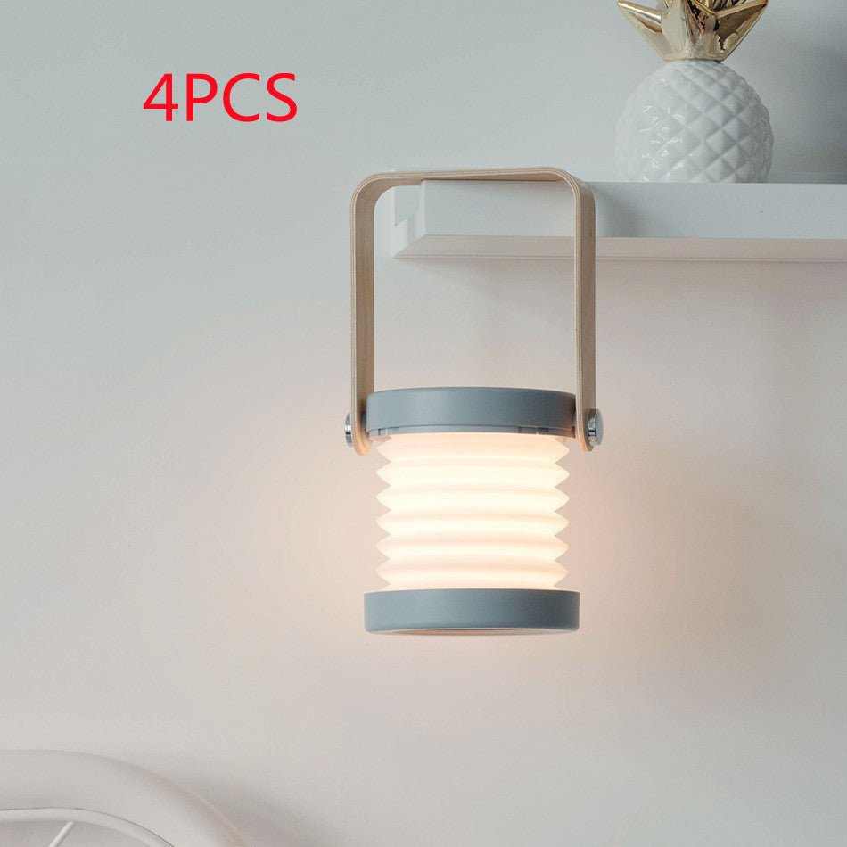 Foldable Touch Dimmable Reading LED Night Light Portable Lantern Lamp USB Rechargeable For Home Decor - Krosscanada