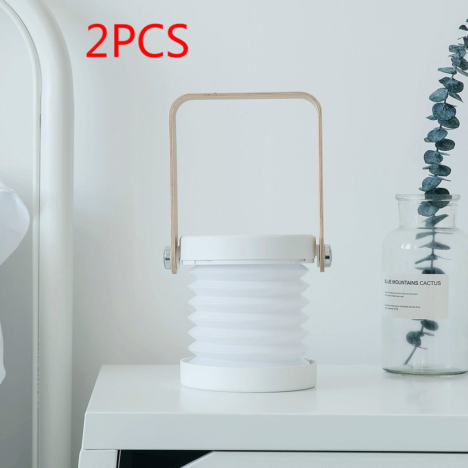 Foldable Touch Dimmable Reading LED Night Light Portable Lantern Lamp USB Rechargeable For Home Decor - Krosscanada