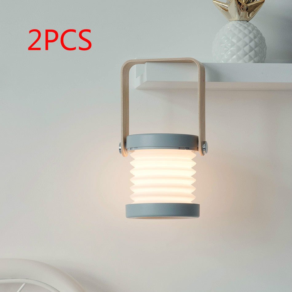 Foldable Touch Dimmable Reading LED Night Light Portable Lantern Lamp USB Rechargeable For Home Decor - Krosscanada