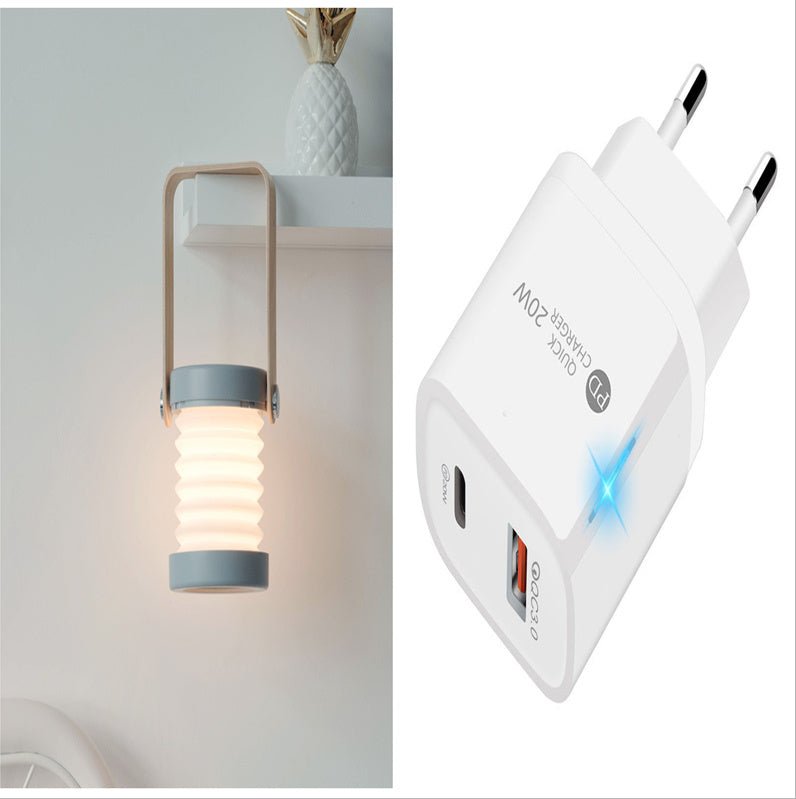 Foldable Touch Dimmable Reading LED Night Light Portable Lantern Lamp USB Rechargeable For Home Decor - Krosscanada