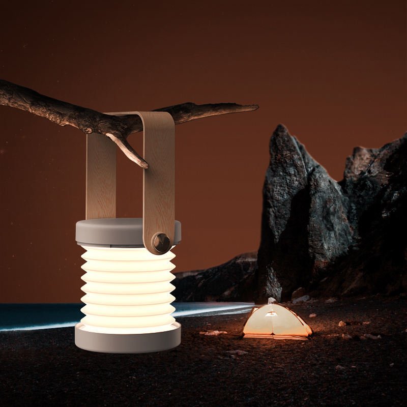Foldable Touch Dimmable Reading LED Night Light Portable Lantern Lamp USB Rechargeable For Home Decor - Krosscanada