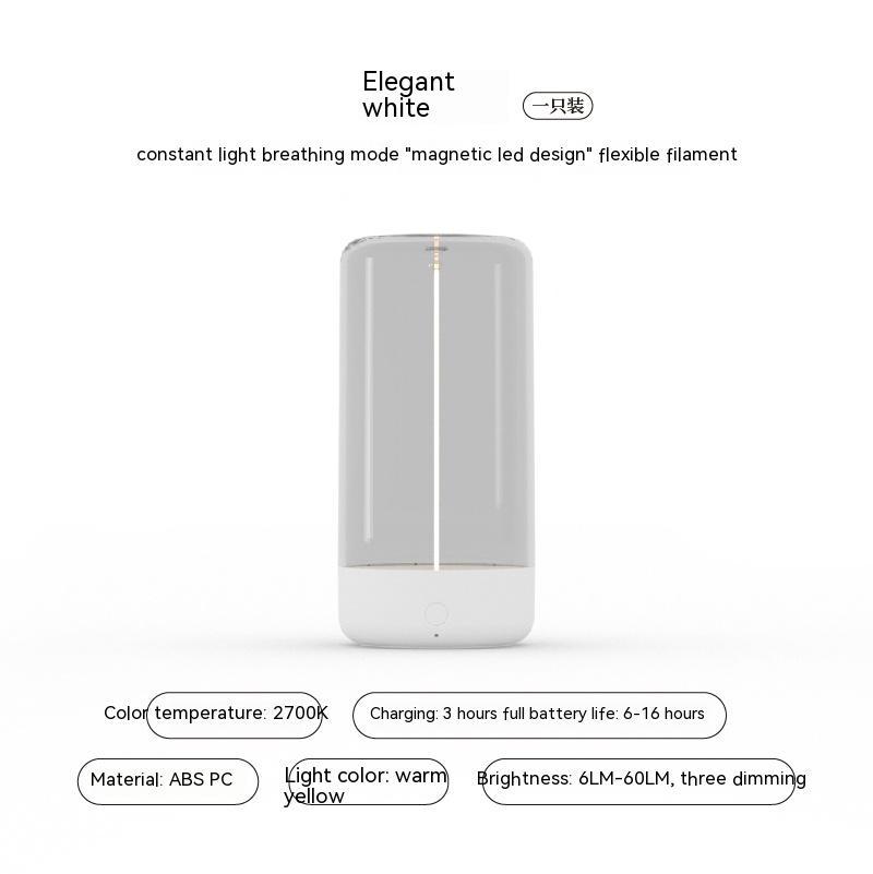 New LED Camping Light Type - c Rechargeable Portable Night Light With High Transparency And Anti Drop Creative Atmosphere Light - Krosscanada