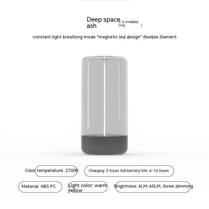 New LED Camping Light Type - c Rechargeable Portable Night Light With High Transparency And Anti Drop Creative Atmosphere Light - Krosscanada