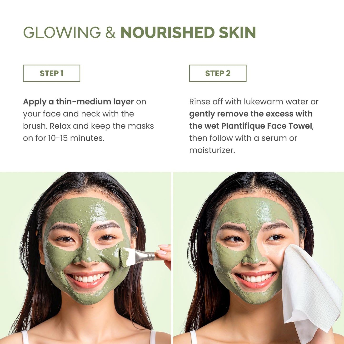 PLANTIFIQUE Clay Mask with Avocado & Superfoods - Korean Face Masks Skincare Products - Dermatologically Tested - Masque Visage Beauté - Gift Idea, 100 ml / 3.4 fl oz - Krosscanada