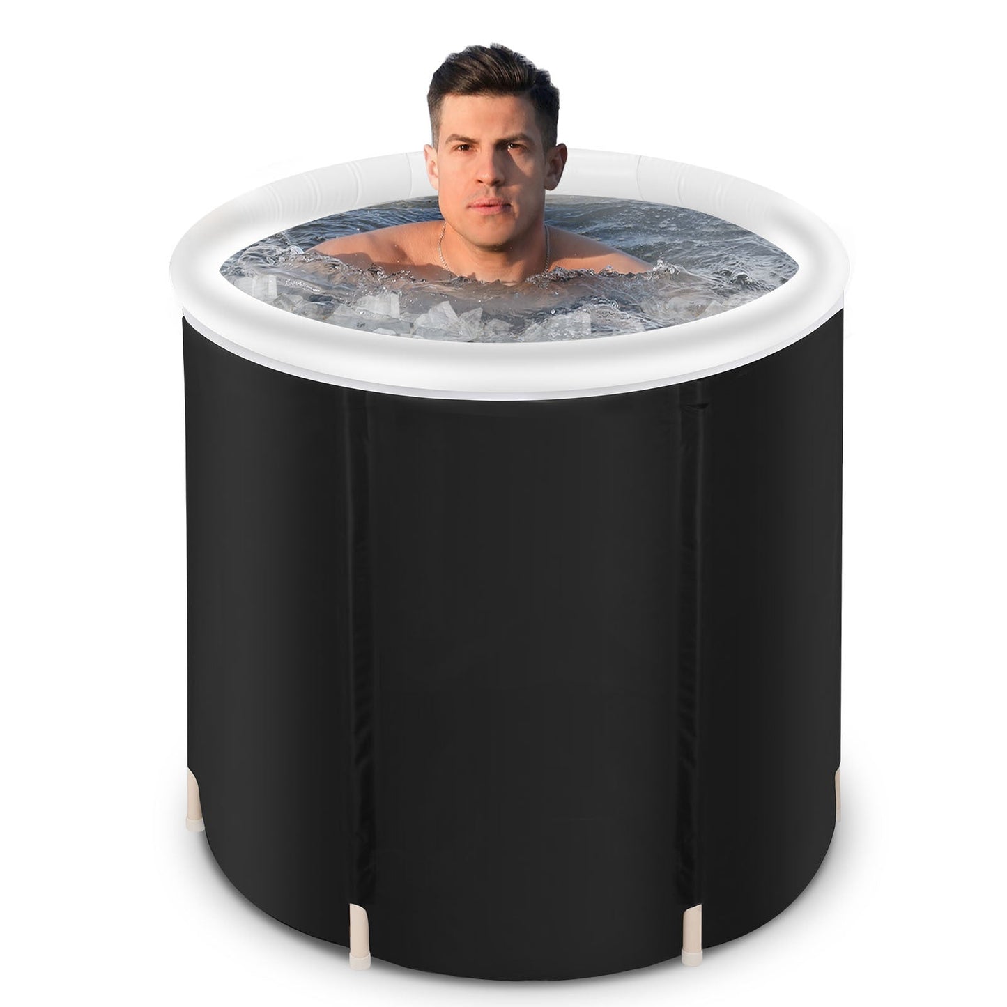 Recovery Ice Tub Foldable Bathtub Outdoor Portable Cold Water Therapy Tub Fitness Rehab Ice Tub For Athletes Long Lasting Insulated Ice Tub, Spa Soaking Bucket - Krosscanada
