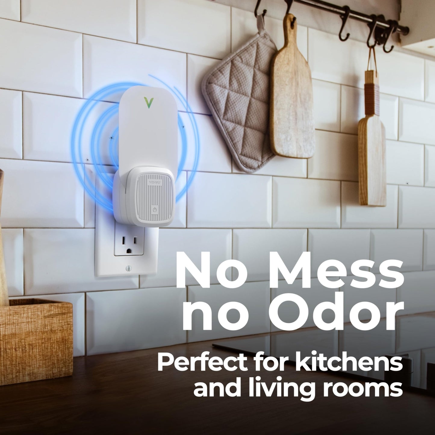 VEYOFLY Gnat Attracts for House, Fly Attract, Fruit Fly Attract, Fly Catcher, Plug in Catch for Fruit Flies, Moths, Gnats Attract (1 Devices + 3 Refills) - Krosscanada
