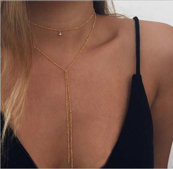 Simple necklace retro clavicle necklace - KKscollecation
