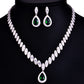 Korean Foreign Trade In Europe And America Two Piece AAA Zircon Jewelry Set - KKscollecation
