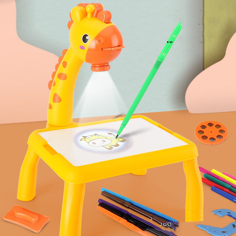 Children LED Projector Art Drawing Table Toys Painting Board Desk - KKscollecation