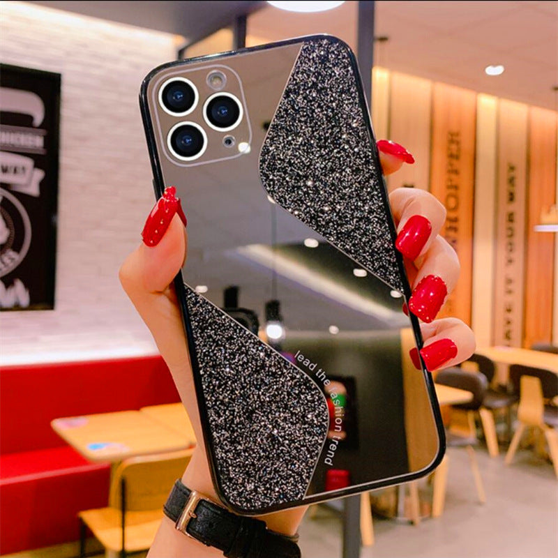 Compatible with Apple, Bling Glitter Makeup Mirror Phone Case For 12 11 Pro - KKscollecation