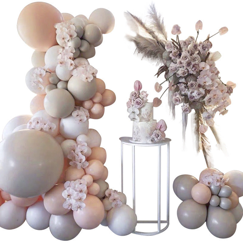 Bean Paste Maca Color Balloon Chain Set - KKscollecation