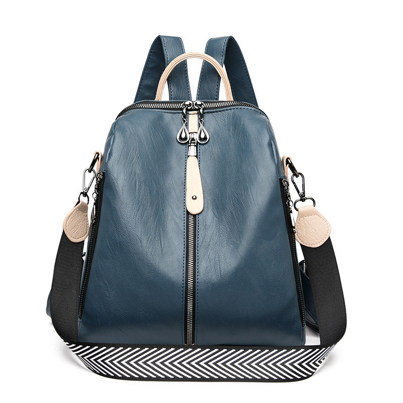 New Women Backpacks Soft Leather Backpack Fashion - KKscollecation
