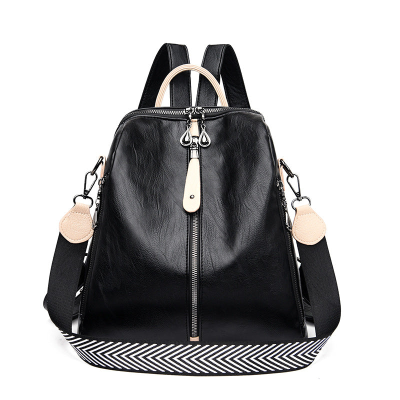 New Women Backpacks Soft Leather Backpack Fashion - KKscollecation