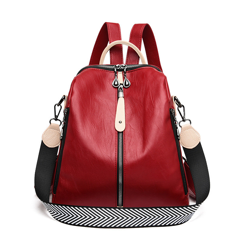 New Women Backpacks Soft Leather Backpack Fashion - KKscollecation