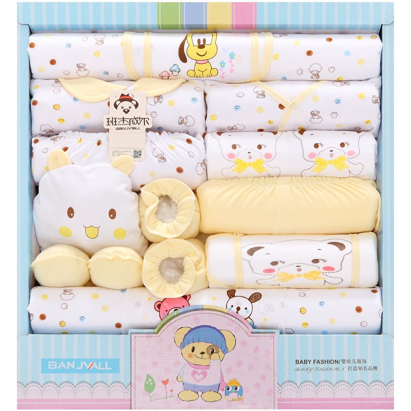 18 - piece Cotton Newborn Gift Box Baby Clothes Set Newborn Baby Underwear Supplies - Krosscanada