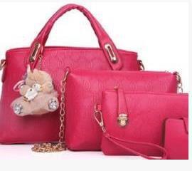 2021 new Korean fashion handbags embossed four piece ladies bag shoulder diagonal handbag - Krosscanada