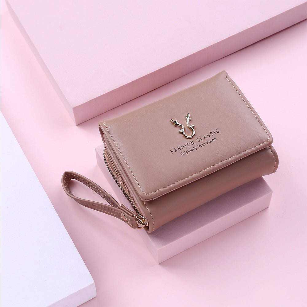 2021 New Women\'s Wallet PU Leather Short - Krosscanada