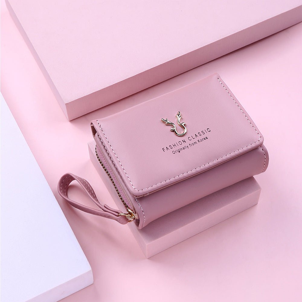 2021 New Women\'s Wallet PU Leather Short - Krosscanada