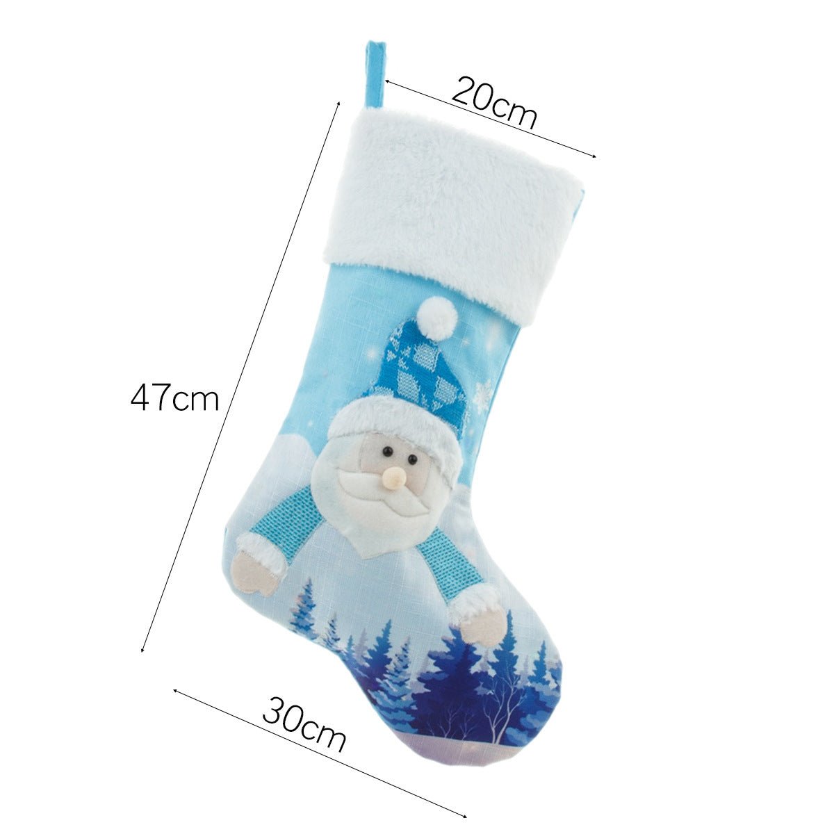 2022 New Year Christmas Decor For Home Glowing Large Christmas Socks Gift Candy Bag With Lights Christmas Ornaments - Krosscanada