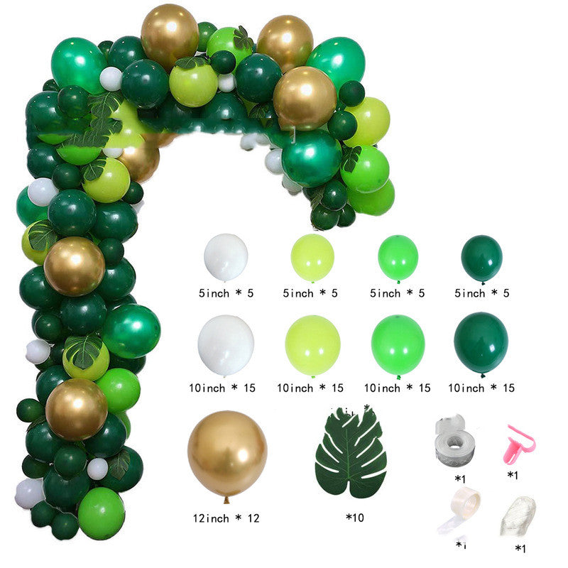 Dark Green Forest Series Balloon Chain Set - KKscollecation