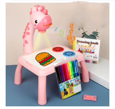Children LED Projector Art Drawing Table Toys Painting Board Desk - KKscollecation