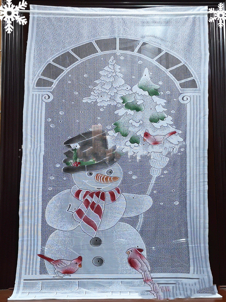 Merry Christmas Santa Claus Snowman Deer Christmas Present Christmas Curtains Vertical Blackout Curtains Living Room Bedroom - KKscollecation