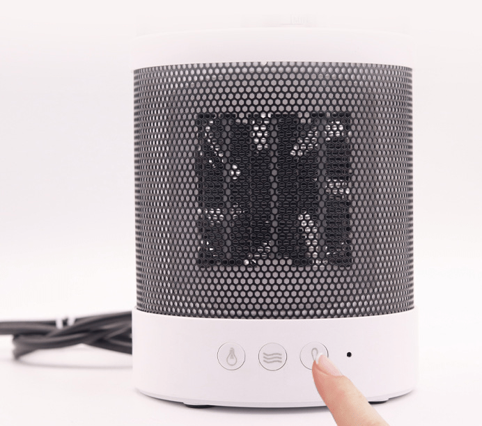 3 In 1 Space Heater Winter Fast Heating Electric Warmer Heating Fans Colorful Night Lights Small Heaters 400ML Air Humidifier - Krosscanada
