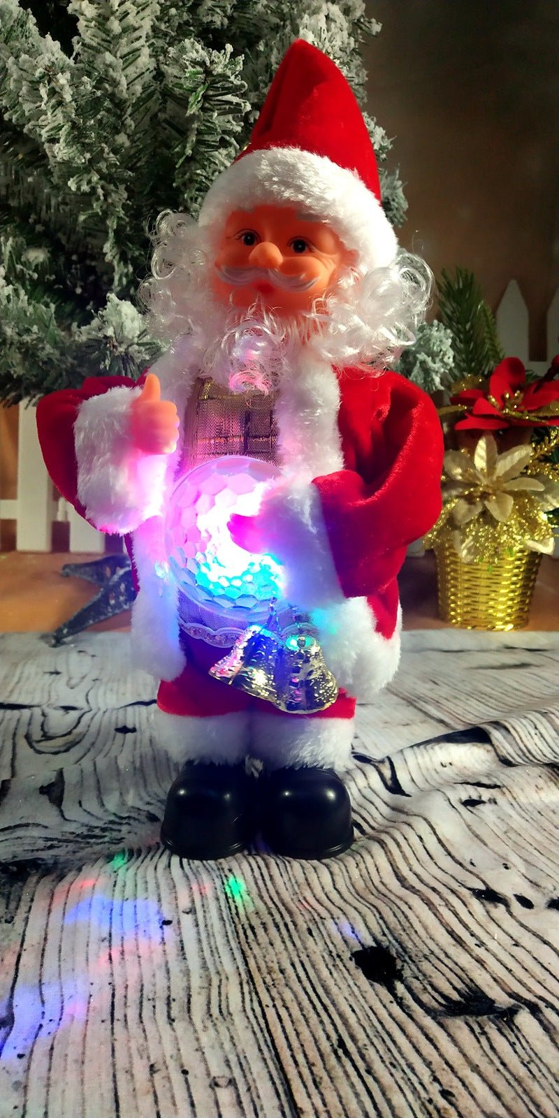 30CM Bright Belly Christmas Music Box - Krosscanada