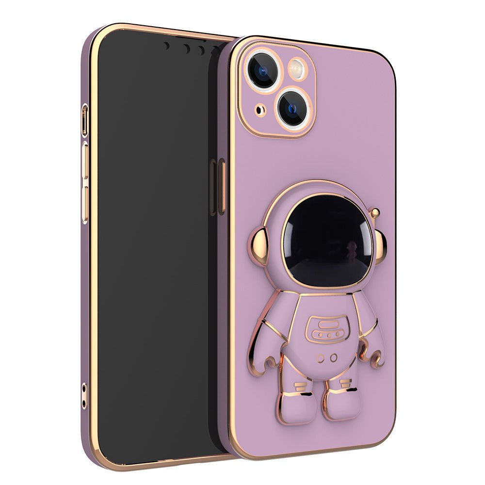 3D Astronaut Phone Case Anti - Drop Electroplating Bracket - Krosscanada