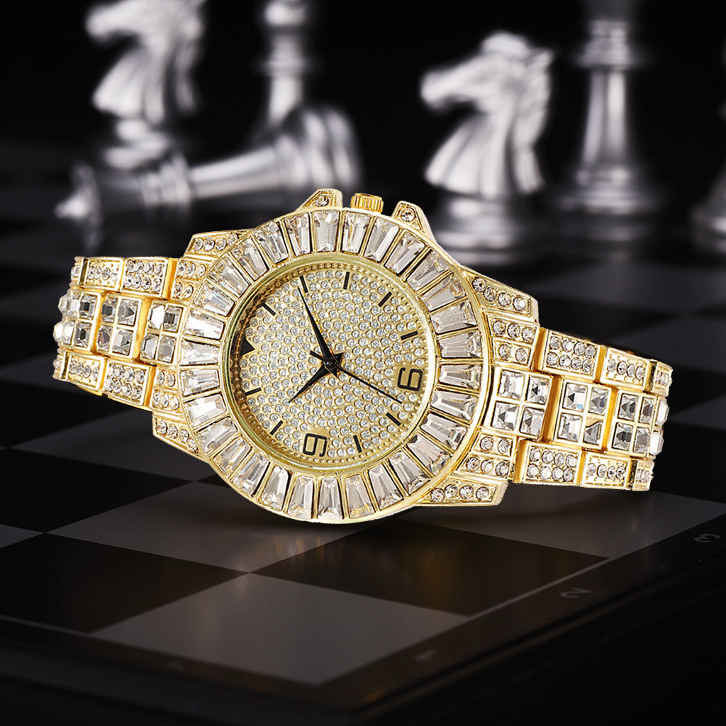 Ladies Hip Hop Chain Full Diamond Watch - KKscollecation