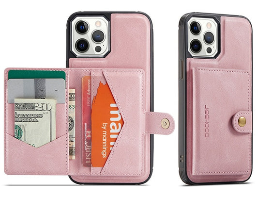 Compatible with Apple, Multifunctional Magnetic Card Holder Mobile Phone Case Iphone12pro Max Coin Purse - KKscollecation