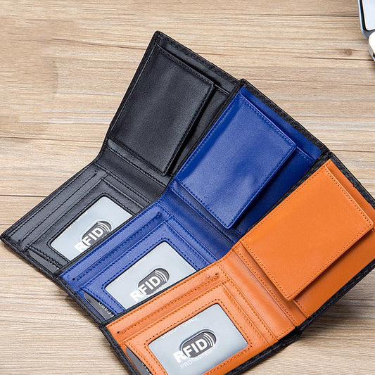 Fashion Ultra-thin Short Men's Leather Wallet - KKscollecation