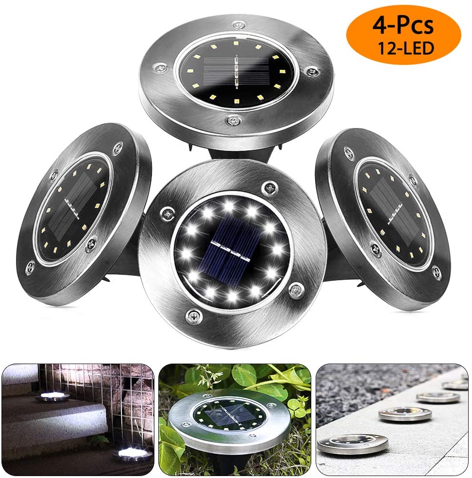 8LED Waterproof Solar Powered Garden Lights - Krosscanada