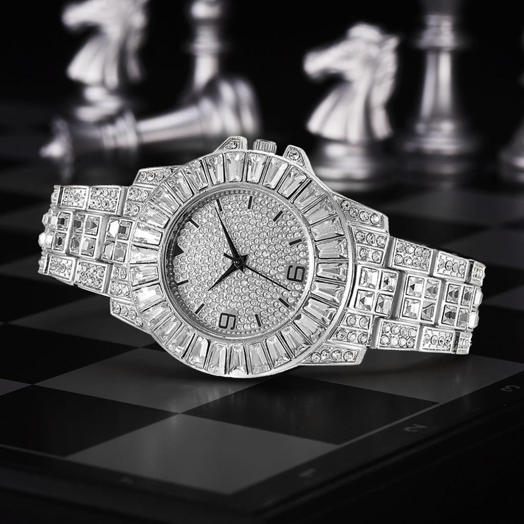 Ladies Hip Hop Chain Full Diamond Watch - KKscollecation
