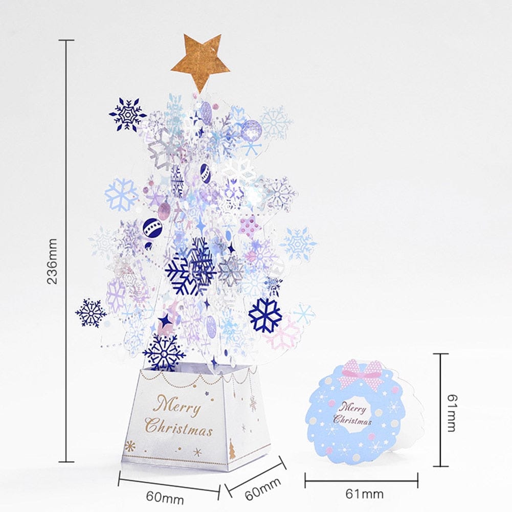 Christmas Tree Pop-Up Card 3D Card Christmas Greeting Card - KKscollecation