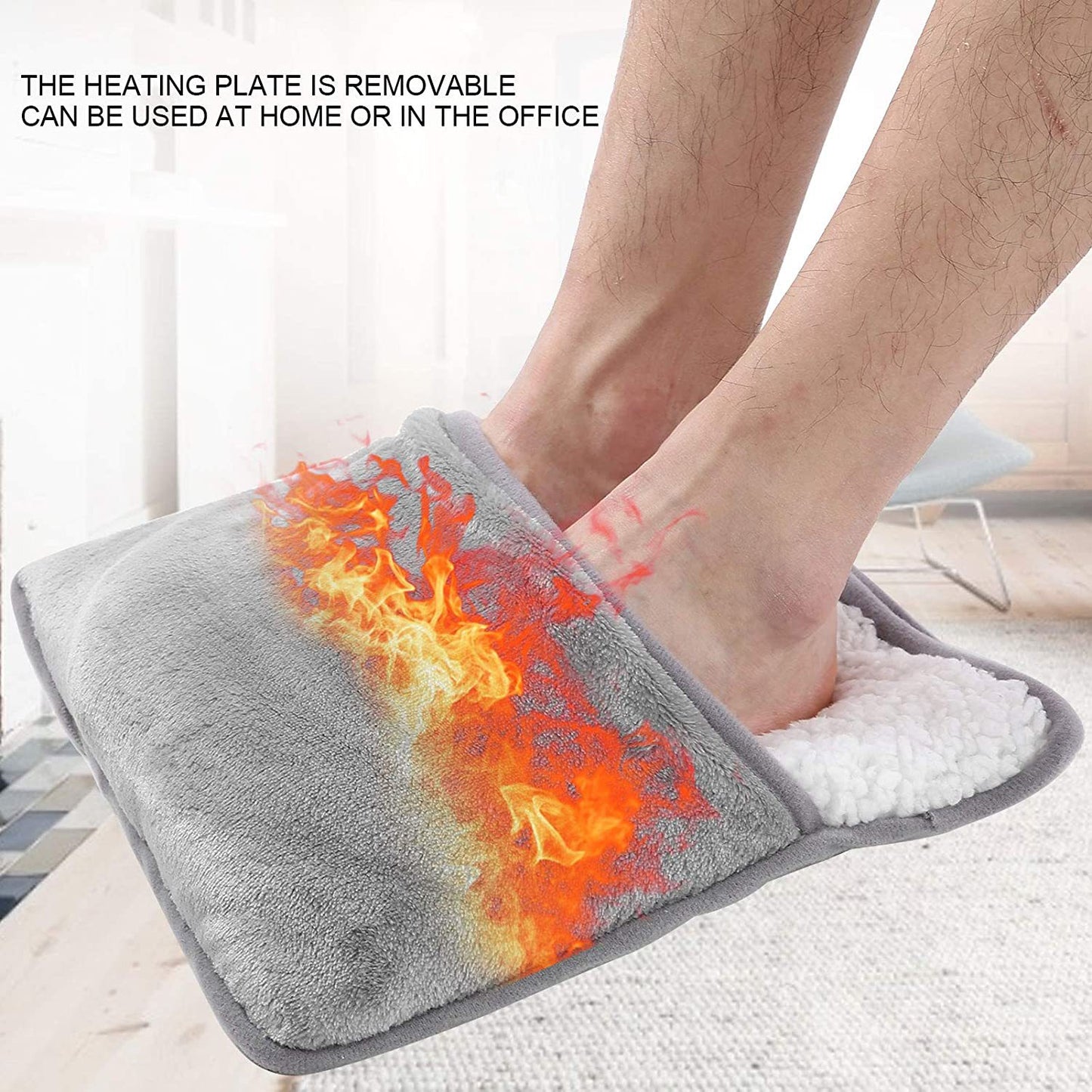 USB Heating Foot Warmer Warmer Treasure Cover Artifact Board Warm Shoe Board - KKscollecation