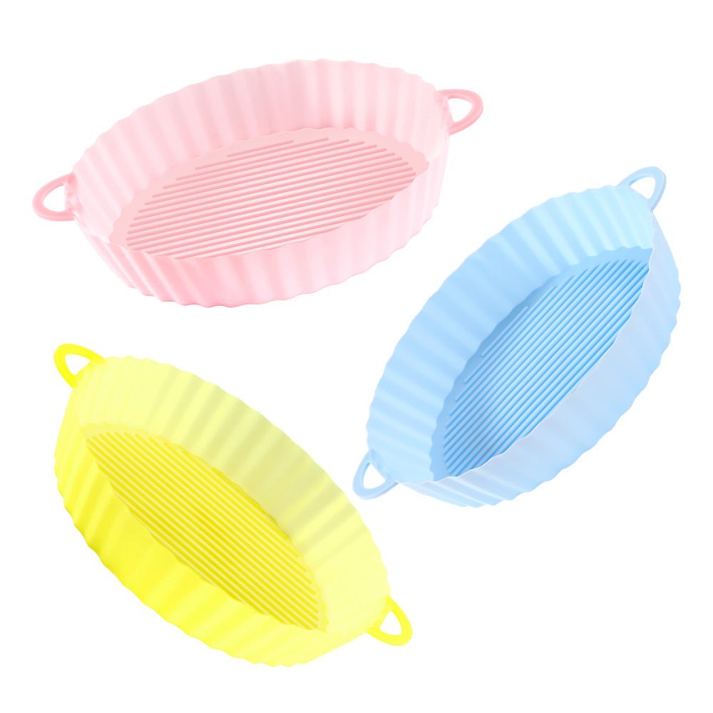 Air Fryer Tray Silicone Kitchen Supplies AirFryer Silicone Pot Grill Pan Accessories Disposable Paper Liner - Krosscanada