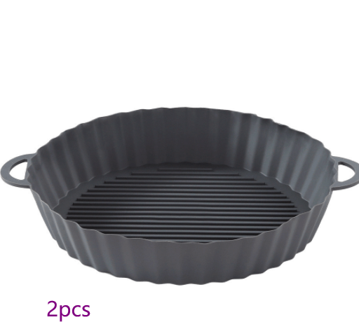 Air Fryer Tray Silicone Kitchen Supplies AirFryer Silicone Pot Grill Pan Accessories Disposable Paper Liner - Krosscanada