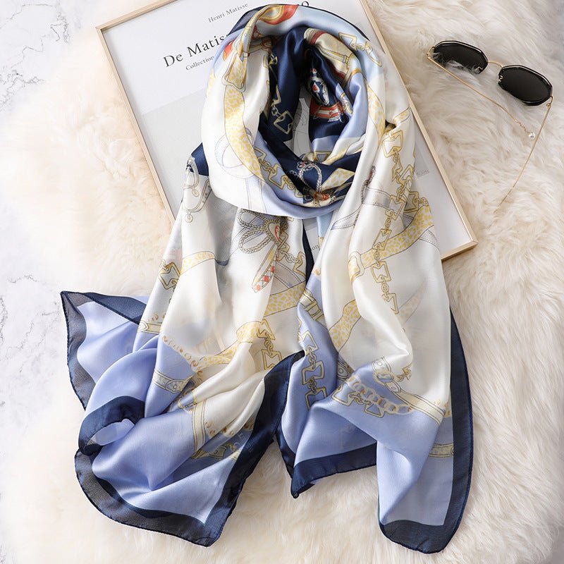 All - Match Spring, Autumn And Winter Silk Scarf Women Thin Scarf - Krosscanada