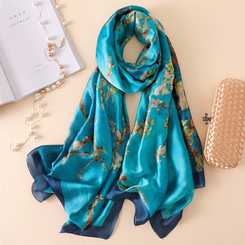 All - Match Spring, Autumn And Winter Silk Scarf Women Thin Scarf - Krosscanada