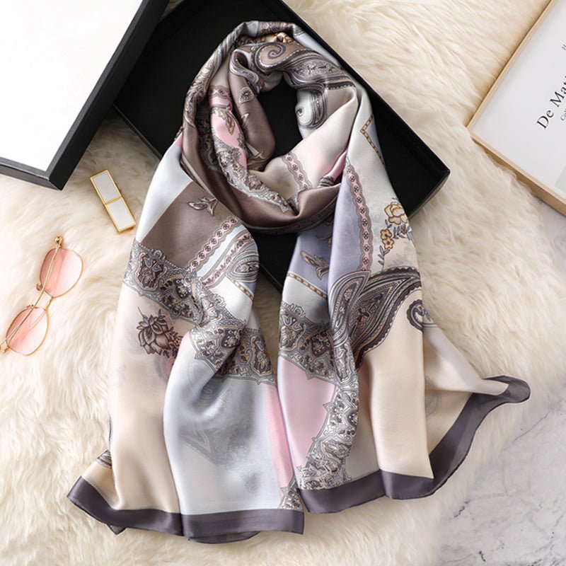 All - Match Spring, Autumn And Winter Silk Scarf Women Thin Scarf - Krosscanada