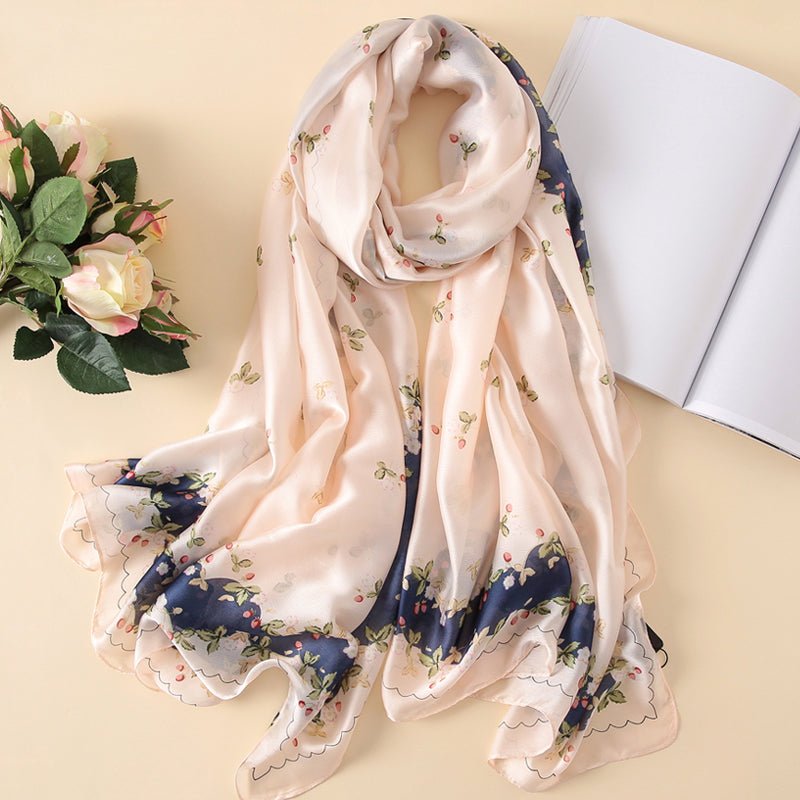 All - Match Spring, Autumn And Winter Silk Scarf Women Thin Scarf - Krosscanada