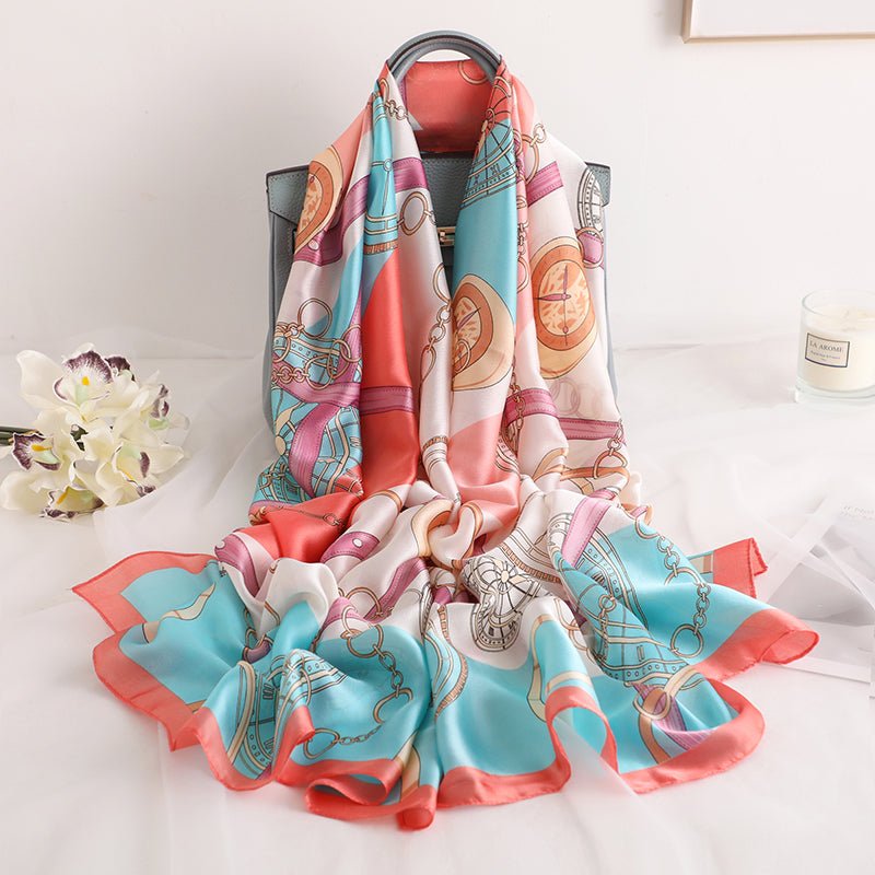 All - Match Spring, Autumn And Winter Silk Scarf Women Thin Scarf - Krosscanada